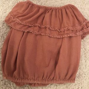 Billabong pink strapless top